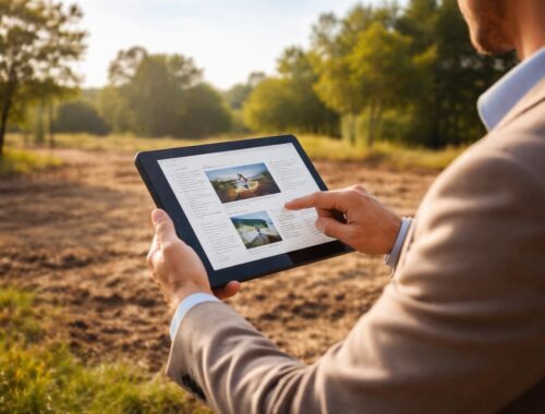 découvrez comment créer facilement une annonce immobilière directement depuis un terrain en utilisant une tablette windows, pour une gestion rapide et efficace.
