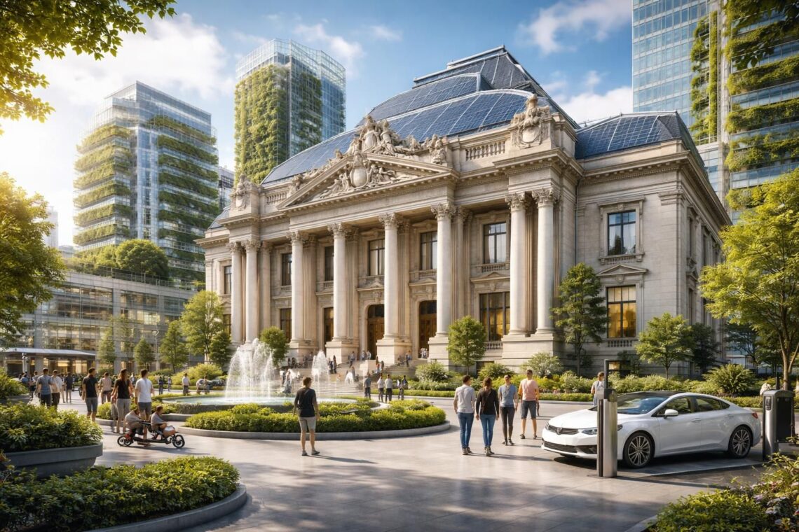 explorez comment l'architecture beaux-arts s'adapte et évolue pour relever les défis contemporains, alliant tradition et innovation dans un monde en mutation.