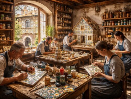 découvrez les secrets bien gardés des artisans passionnés qui façonnent les majolikahaus, ces chefs-d'œuvre en céramique alliant tradition et créativité.