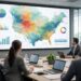 découvrez comment afficher une carte secteur et des données de prospection sur un écran de projection pour optimiser vos analyses et présentations commerciales.