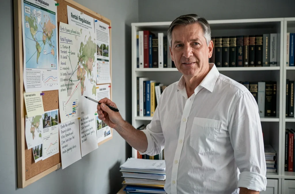 Expert en investissement locatif expliquant les plafonds de loyer loi Pinel devant un tableau de bord réglementaire