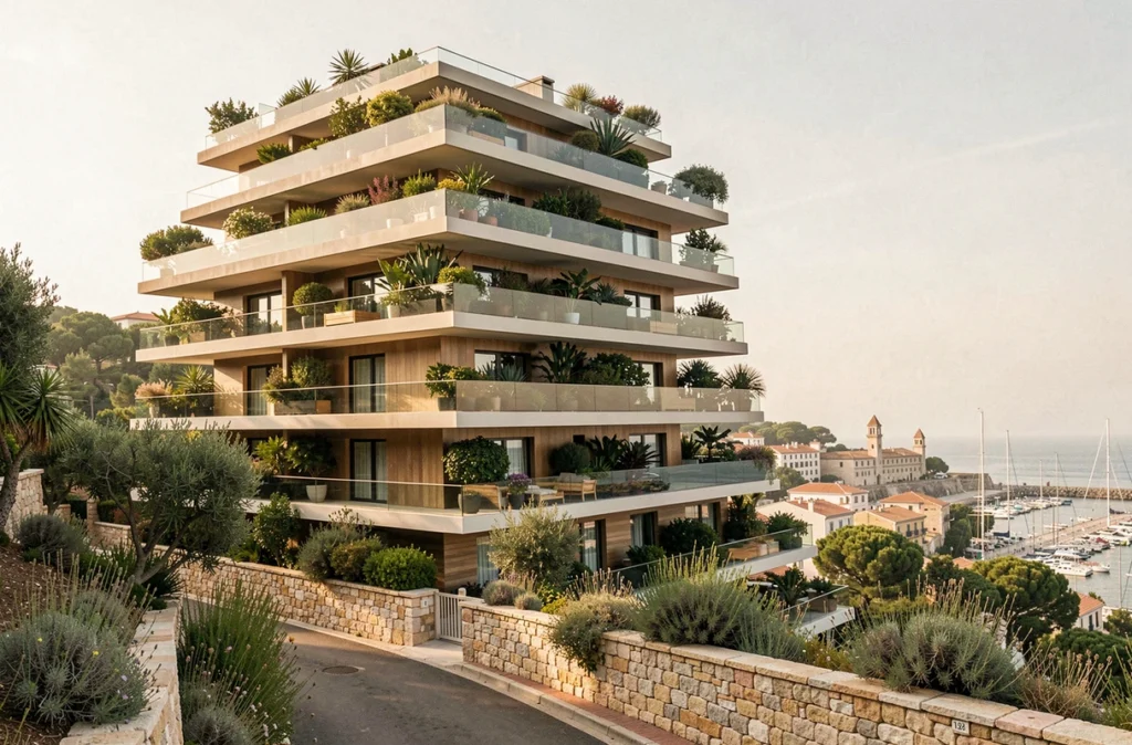 Les Balcons de Massalia à Marseille avec terrasses végétalisées et vue sur les collines marseillaises